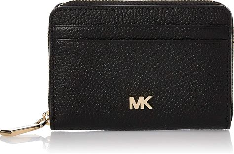 michael michael kors small pebbled leather wallet black review|Michael Kors women wallet black.